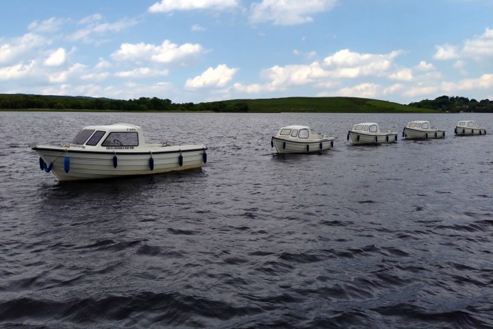 a boat on a body of water